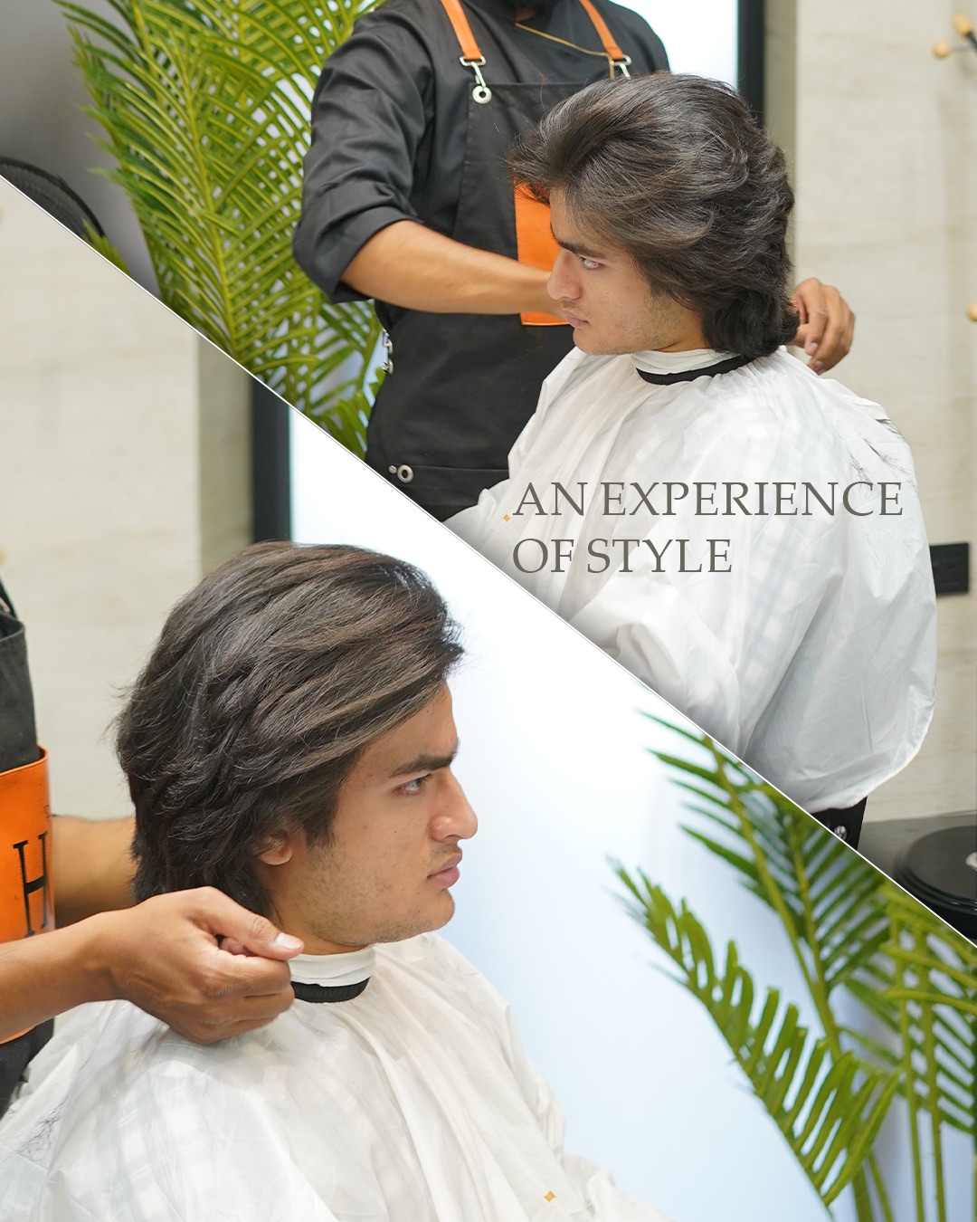 An Experience of Style — a precision haircut in progress at HK Salon For Men